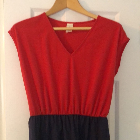 Vintage spring & summer dress with striped skirt - Picture 2 of 5